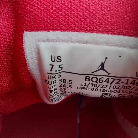 Nike Air Jordan 1 Mid Womens 7.5 White/Gym Red/Sail/French Blue - Picture 10 of 10